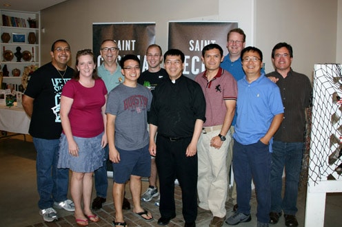 The rector of Saint Mary’s Seminary, development director, and eight seminarians attended a special event at our parish. We invite them each year to affirm them in their important discernment and work at the seminary.