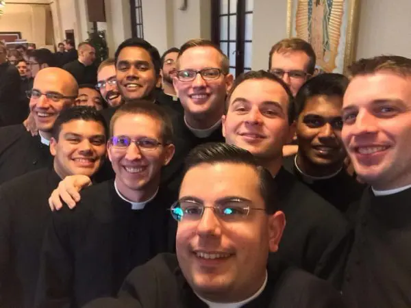 Group of priests taking a selfie
