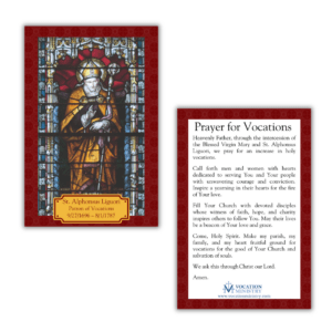 Prayer Card- Saint Alphonsus Liguori Prayer for Vocations (Pack of 50)